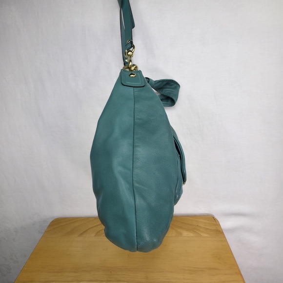 Coach Kristin Teal Leather Purse  #L1073-16814 Great Condition Was $398 - Picture 15 of 16